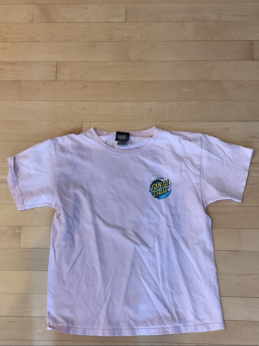 Santa Cruz Skateboards Light Pink Kids Logo Tee 🌊